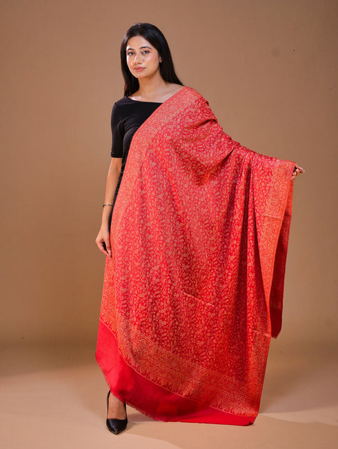 Women's Jamawar Wool Shawl